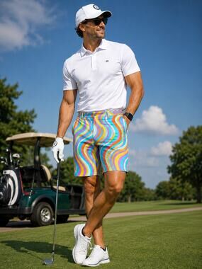 Loudmouth Men's SZ 42 Heritage Short - Mojo Splash 9" Inseam NWOT